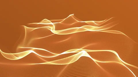 Futuristic vector cloud abstract orange background Stock Footage 57790350