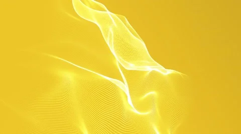 Futuristic vector cloud abstract yellow background Stock Footage 57789749