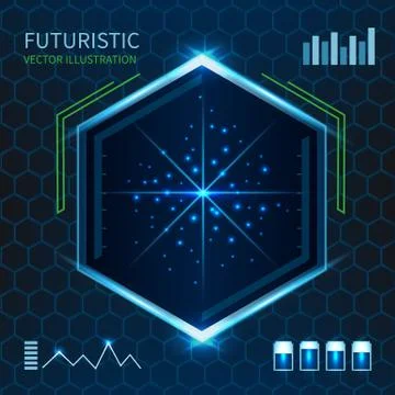 Futuristic vector illustration Stock Illustration