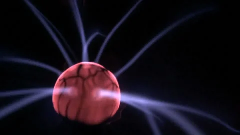 Futuristic view of electrical energy in tesla coil Video stock 86183995