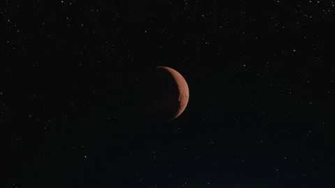 Futuristic view of Mars with a cinematic atmosphere Video stock 301523742