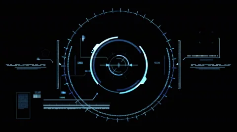 Futuristic viewfinder in 4k resolution. Stock Footage 66880777