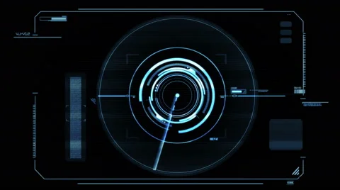 Futuristic viewfinder in 4k resolution. Stock Footage 66882062