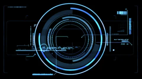 Futuristic viewfinder Stock Footage 38499609