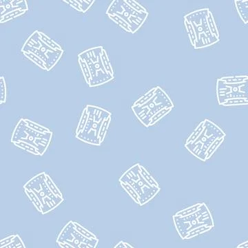 Futuristic viewfinder line vector seamless pattern Stockillustratie