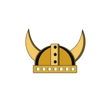 Futuristic viking helmet. Stock Illustration