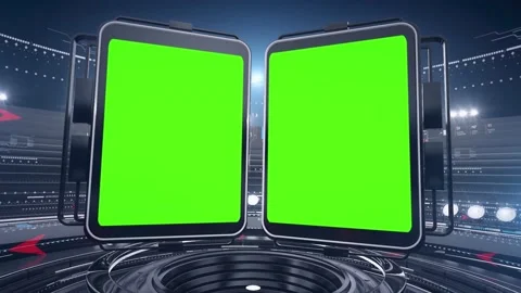 Futuristic, virtual studio background. CG animated, ideal for scifi tv sport Video stock 203941277