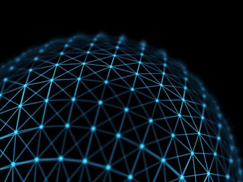 Futuristic virtual technology background, digitally generated image. Stock Illustration