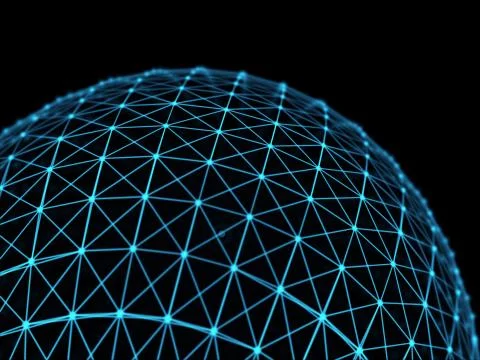 Futuristic virtual technology background, digitally generated image. Stock Illustration