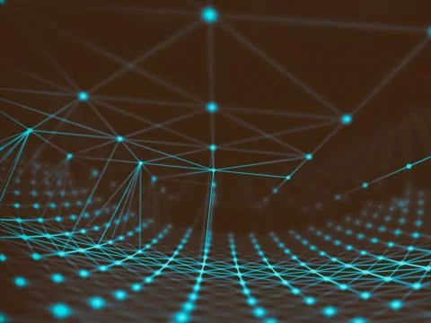 Futuristic virtual technology background, digitally generated image. Stock Illustration