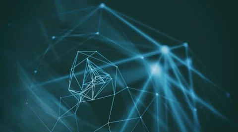 Futuristic virtual technology background, digitally generated image. Stock Illustration