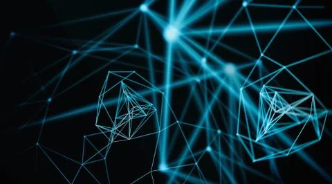 Futuristic virtual technology background, digitally generated image. Stock Illustration