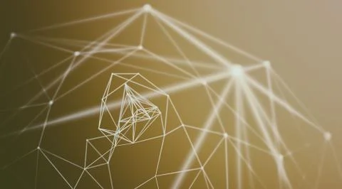 Futuristic virtual technology background, digitally generated image. Stock Illustration