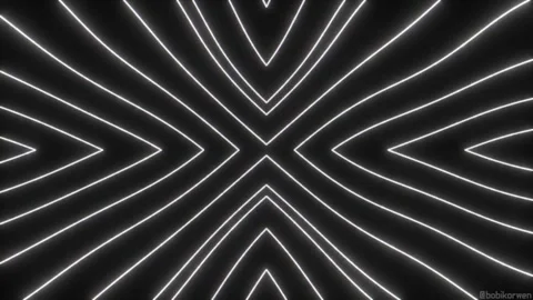 Futuristic Void Grid: Cinematic Abstract Light Patterns Stock Footage 303673147