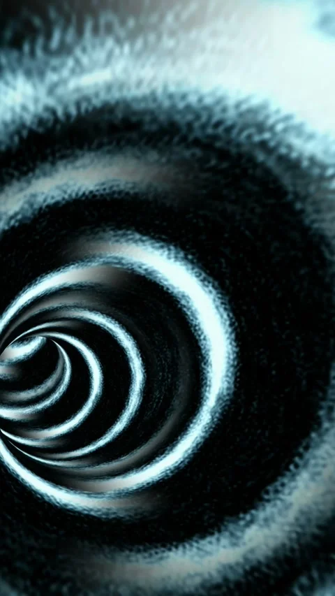 Futuristic Vortex Hooped Tunnel Loop Stock Footage 303598780