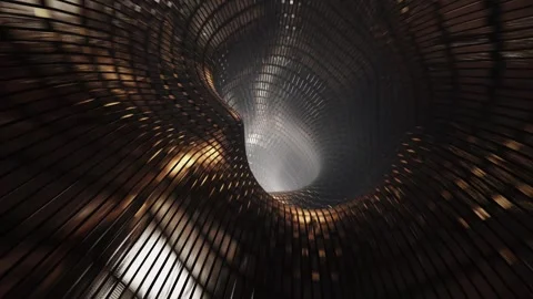 Futuristic Vortex Tunnel Seamless Loop Stock Footage 254073003