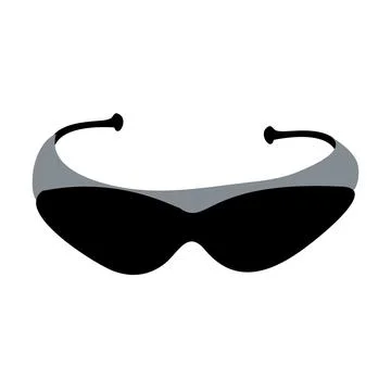 Futuristic VR Goggles - Sleek Digital Entertainment Headset Stock-Illustration