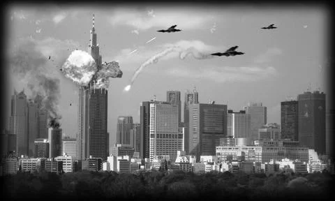 Futuristic War Stock Illustration