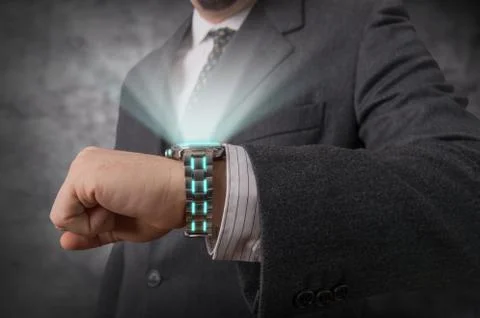 Futuristic watch Stock Illustration