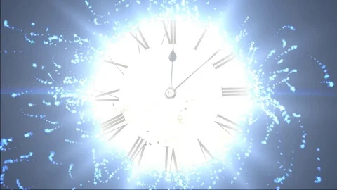 Futuristic watch. Space and time, distortion of time Stock Footage 75255822