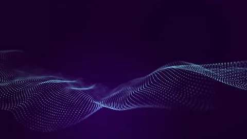 Futuristic wave. 3D visualization of big data. Analytical presentation.3D Stock Footage 156209877