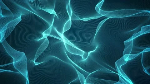 Futuristic Wave Abstract Background - Motion Background Stock Footage 142631506