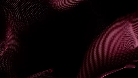 Futuristic wave of dots with moving particles. Abstract technology background Stock Footage 259801705