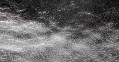 Futuristic Wave of Geometric Line Abstract Background - Creative Design Element Stock Footage 67668429