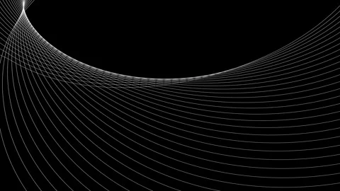 Futuristic wave line moving animated on white background. particle vector a.. Video stock 310153613