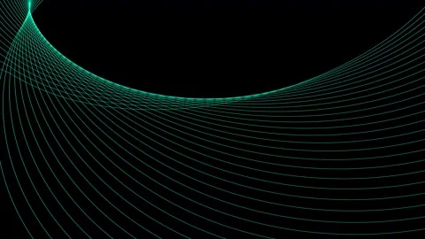 Futuristic wave line moving animated on white background. particle vector a.. Stock Footage 310153617