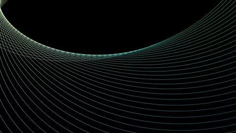 Futuristic wave line moving animated on white background. particle vector a.. Stock Footage 310153691