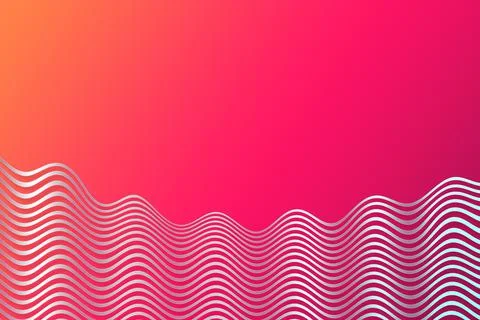 Futuristic wave pattern illustration graphic with gradient background Illustrazione stock