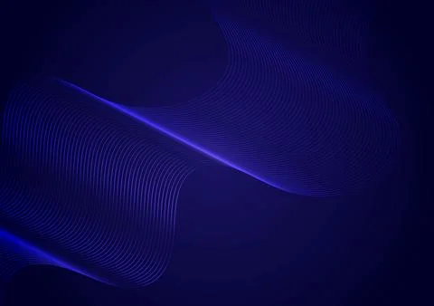 Futuristic Wave Pattern with Smooth Gradient Design Illustrazione stock