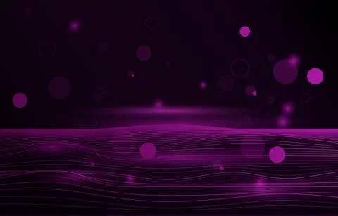 Futuristic Wave Wire Abstract Science Technology Background Stock Illustration