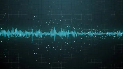 Futuristic waveform visualization with professional design. Motion graphics Video stock 113330202