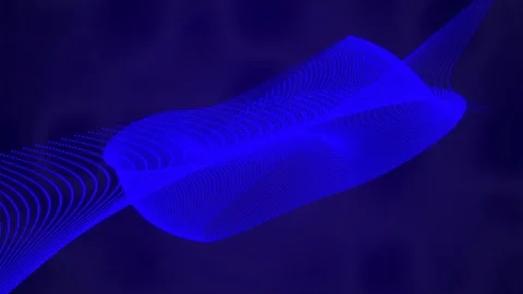 Futuristic wavy background loop 動画素材 104026590