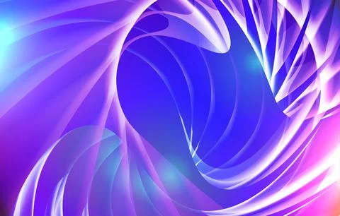 Futuristic wavy stylish with light effect vector with blue color background Stock Illustration