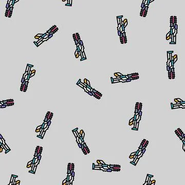 Futuristic weapon cyberpunk vector seamless pattern Stock Illustration