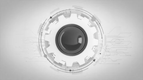 Futuristic White background Stock Footage 232099806