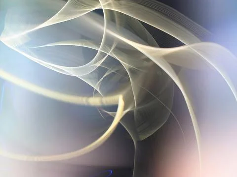 Futuristic white waves on a gray background, abstract blurred background Stock Illustration