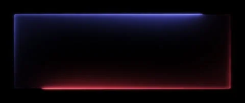 Futuristic Widescreen Light Frame – Glowing Neon Border Animation Stock Footage 332636490