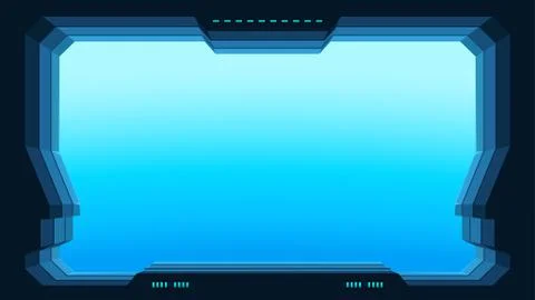 Futuristic window view Stock Illustration