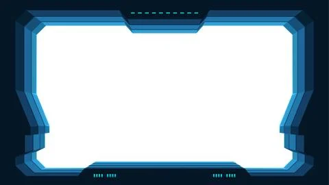Futuristic window with white color Stock Illustration