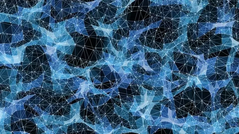 Futuristic Wireframe Geometry Structure Stock Footage 89151770