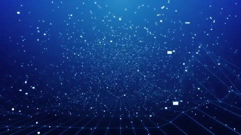 Futuristic World Map Data Transformation Loop Stock Footage 317366369