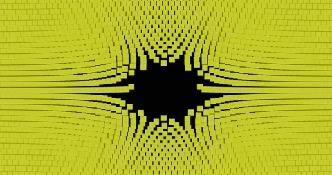 Futuristic yellow cubes on black background animation. Stock Footage 137159793
