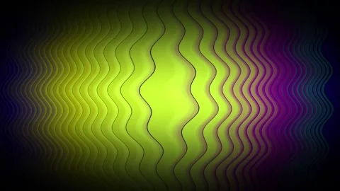 Futuristic yellow violet fluid wave distortion abstract motion background loo Stock Footage 336410459