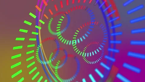 Futuristics Hud Background Blue Bubble Moving on Screen Stock Footage 185928511