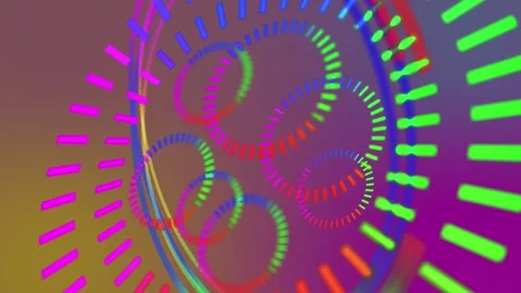 Futuristics Hud Background Olive Bubble Moving on Screen Stock Footage 185927406