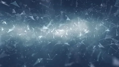 Futurstic digital tech lines dots flickering network loop animation Stock Footage 341151945